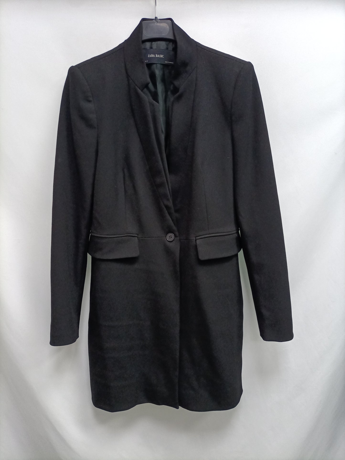 ZARA.Black blazer cut coat TM