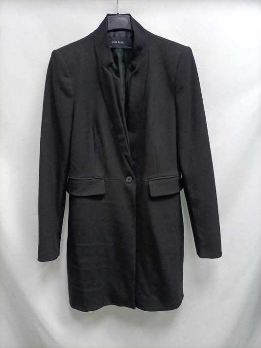 ZARA.Black blazer cut coat TM