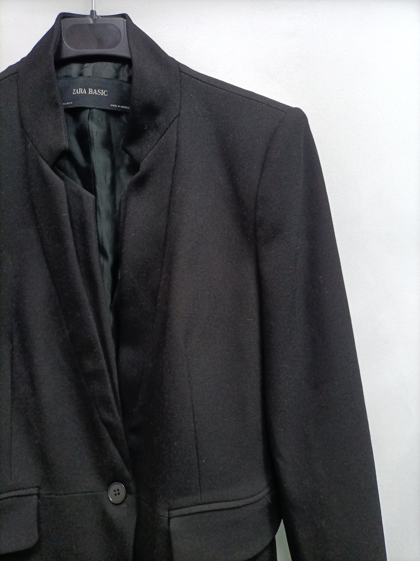 ZARA.Black blazer cut coat TM