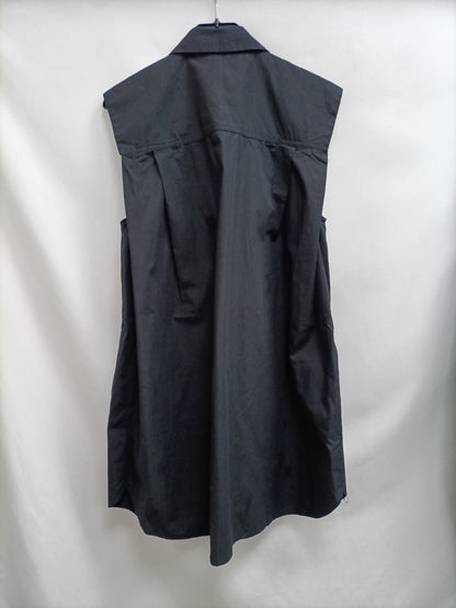 ZARA.Vestido corto camisero sin mangas T.S