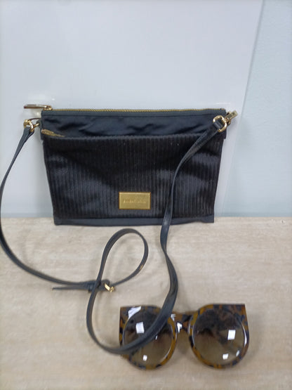 BIMBA Y LOLA.Bolso negro doble textura (tara)
