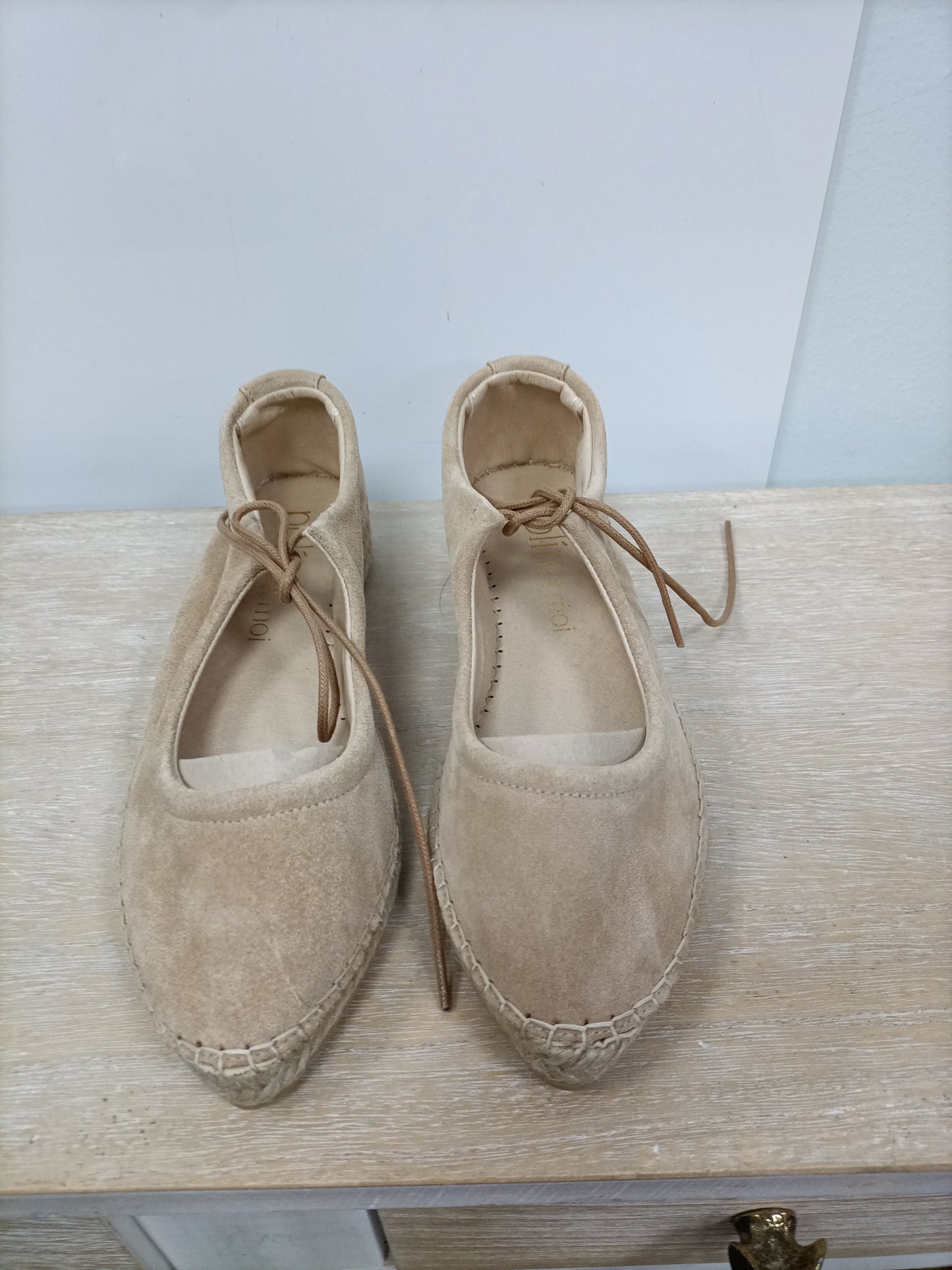 POLÍN ET MOI.Alpargata beige ante T.36