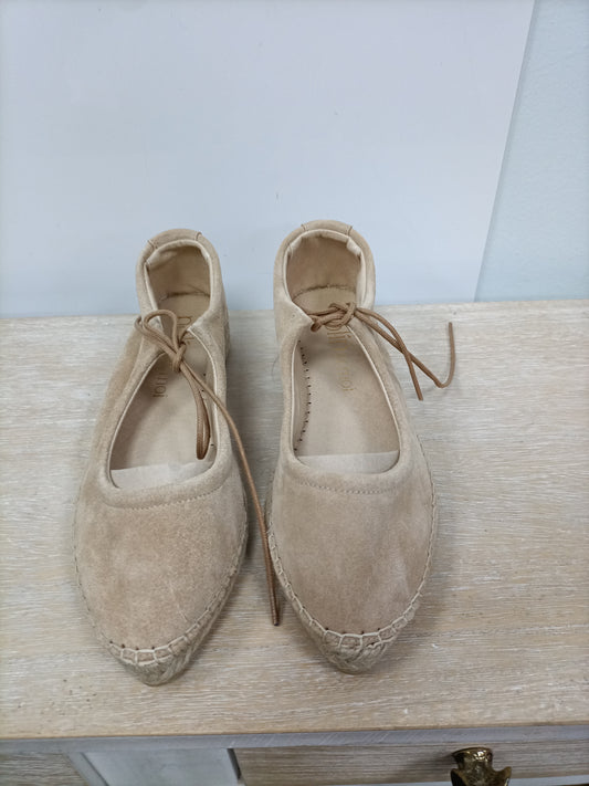 POLÍN ET MOI.Alpargata beige ante T.36