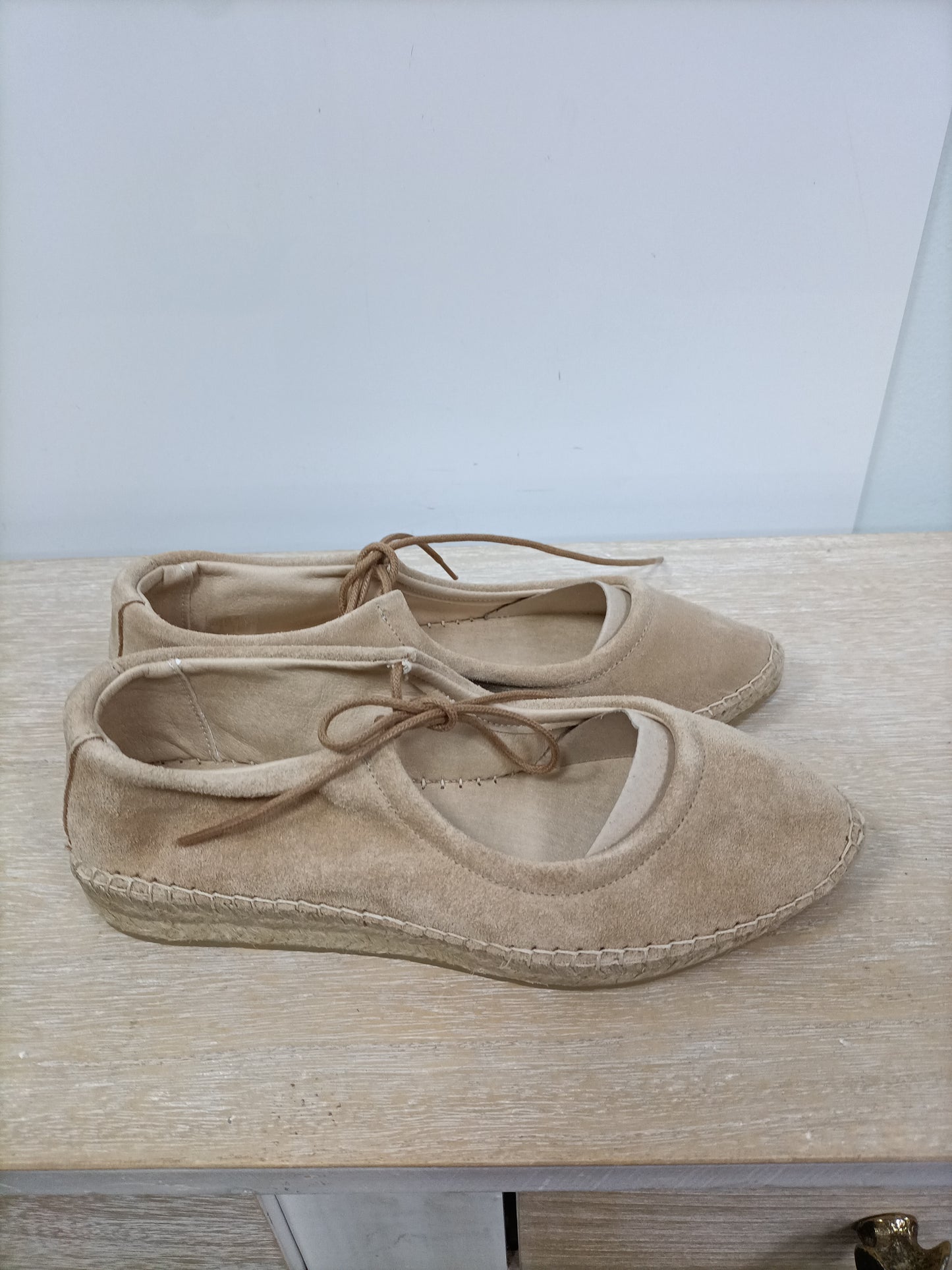 POLÍN ET MOI.Alpargata beige ante T.36