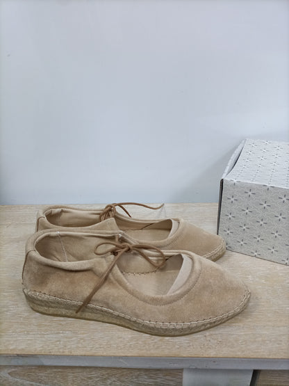 POLÍN ET MOI.Alpargata beige ante T.36