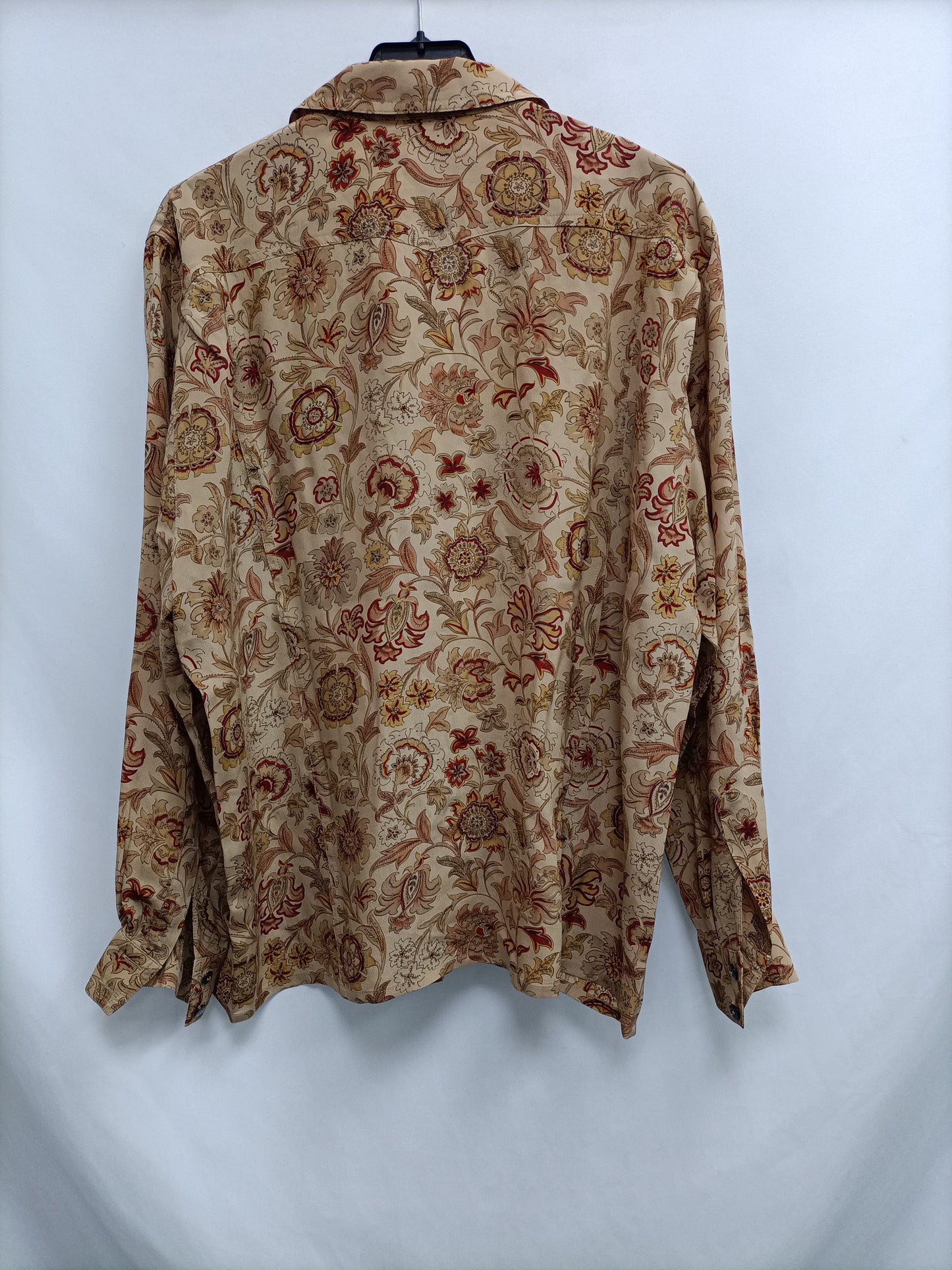 ESCADA.Camisa camel flores T.40