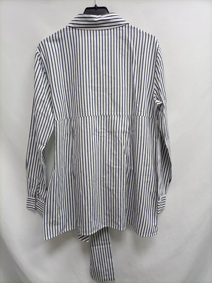 MANGO.Camisa larga rayas T.M