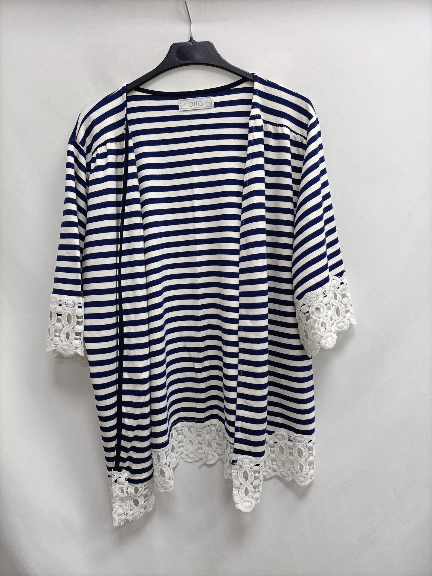 AÏTA. Double textured open jacket TM