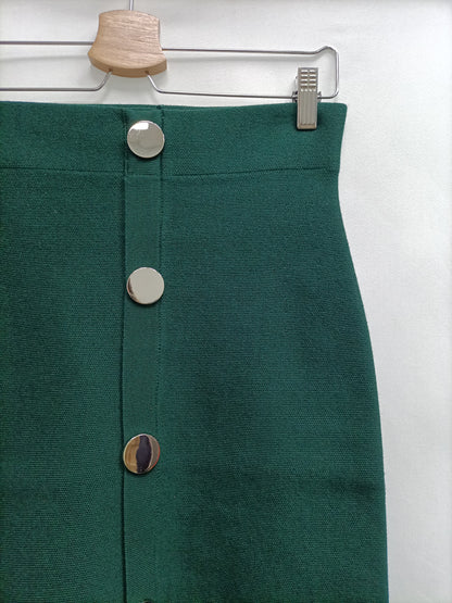 MAY.Falda punto verde T.36