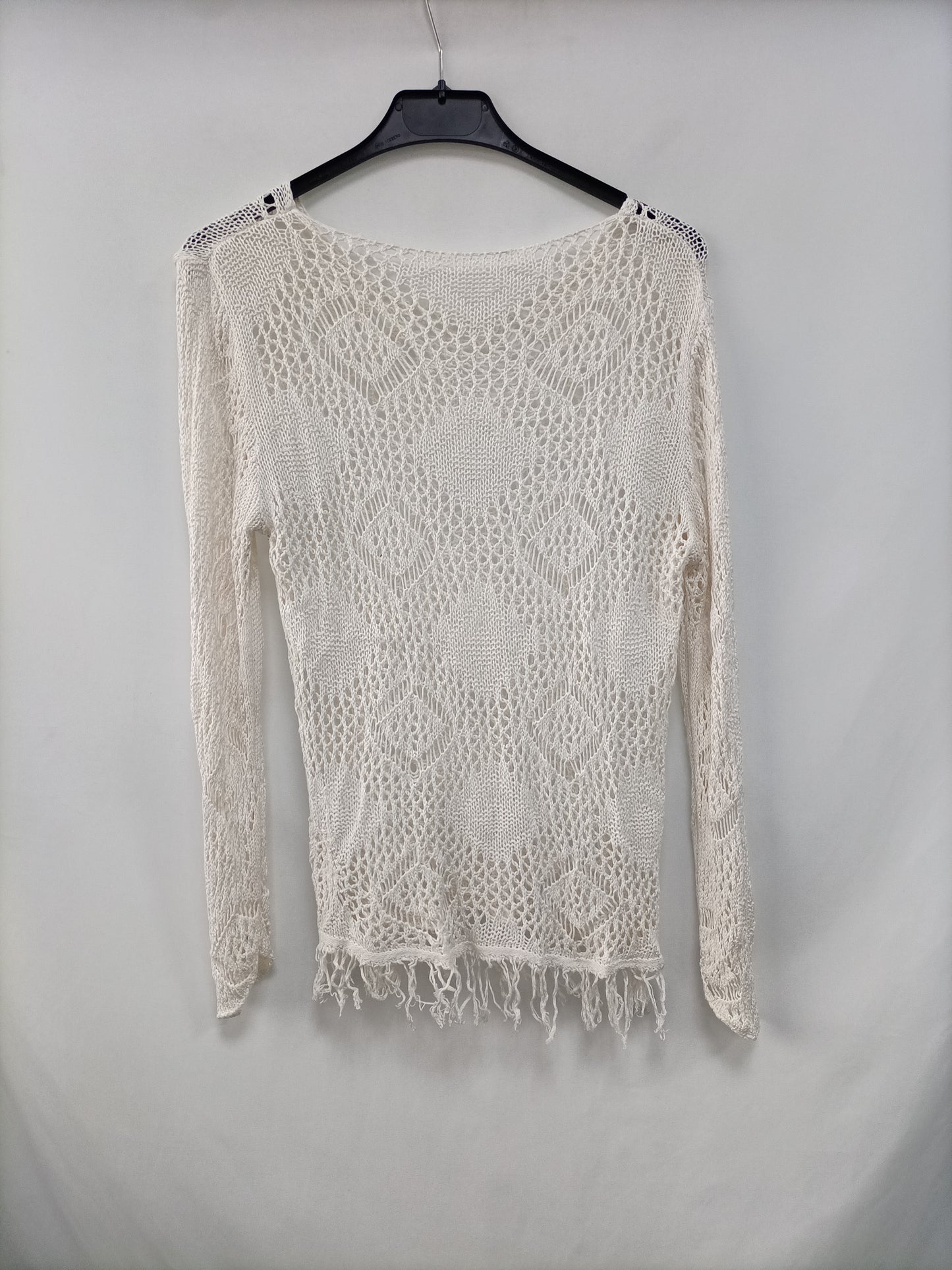OTRAS. Jersey de punto blanco T.U (S)