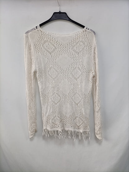 OTRAS. Jersey de punto blanco T.U (S)