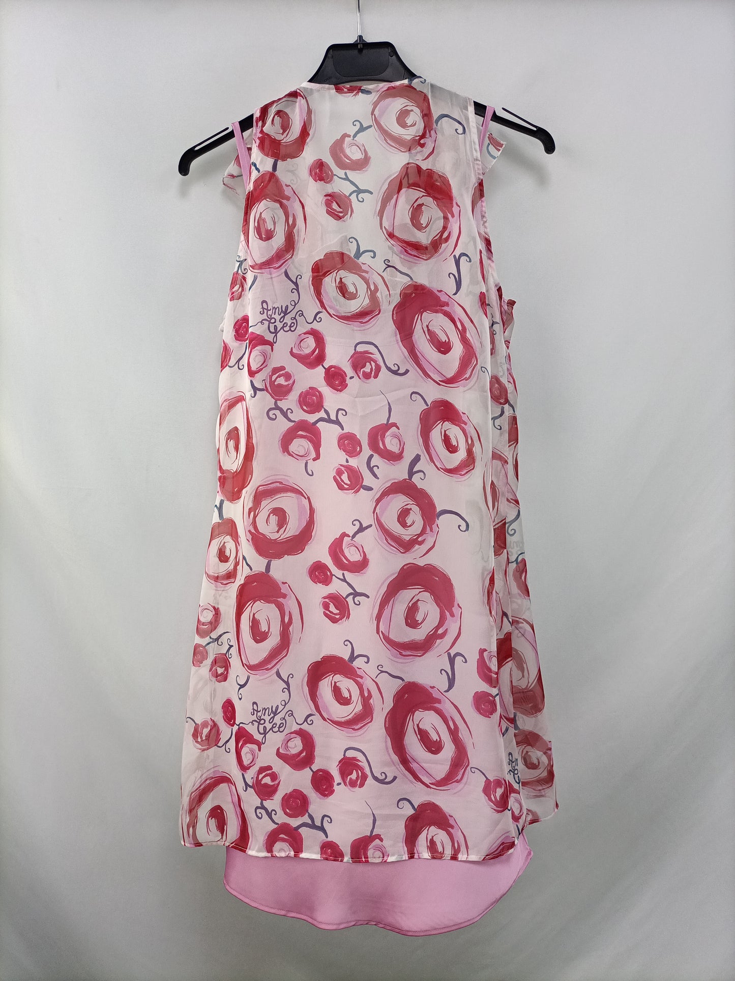 AMY GEE. Blusa rosa flores T.42