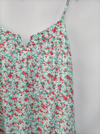 LEFTIES. Green floral dress Tl
