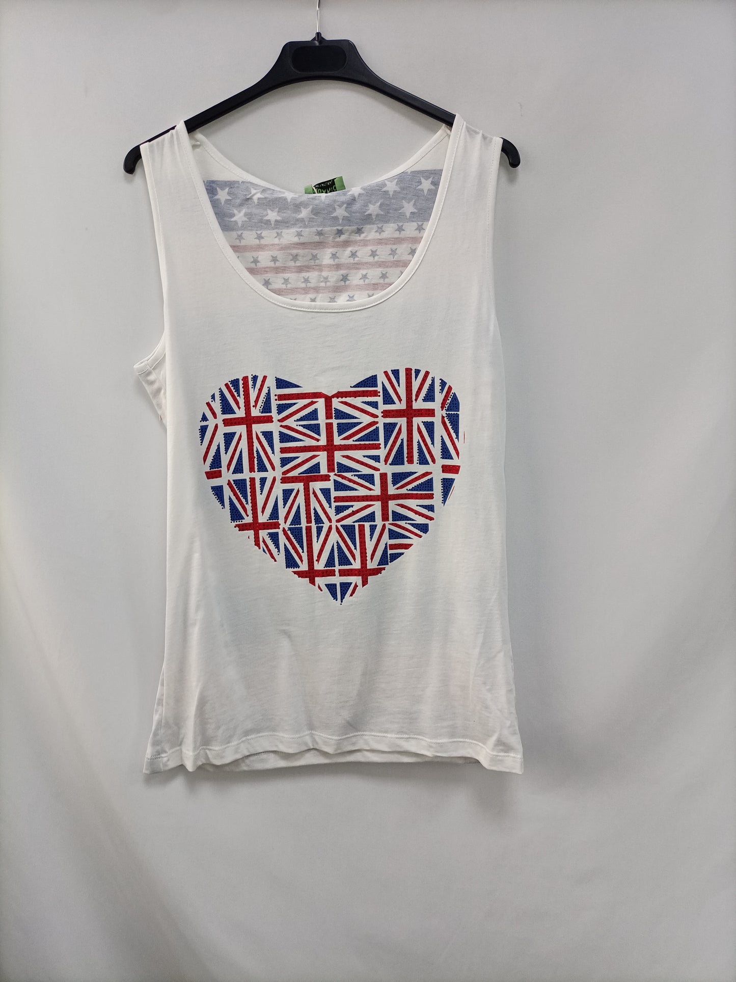 ORGANICHILL. Camiseta blanca corazón T.l