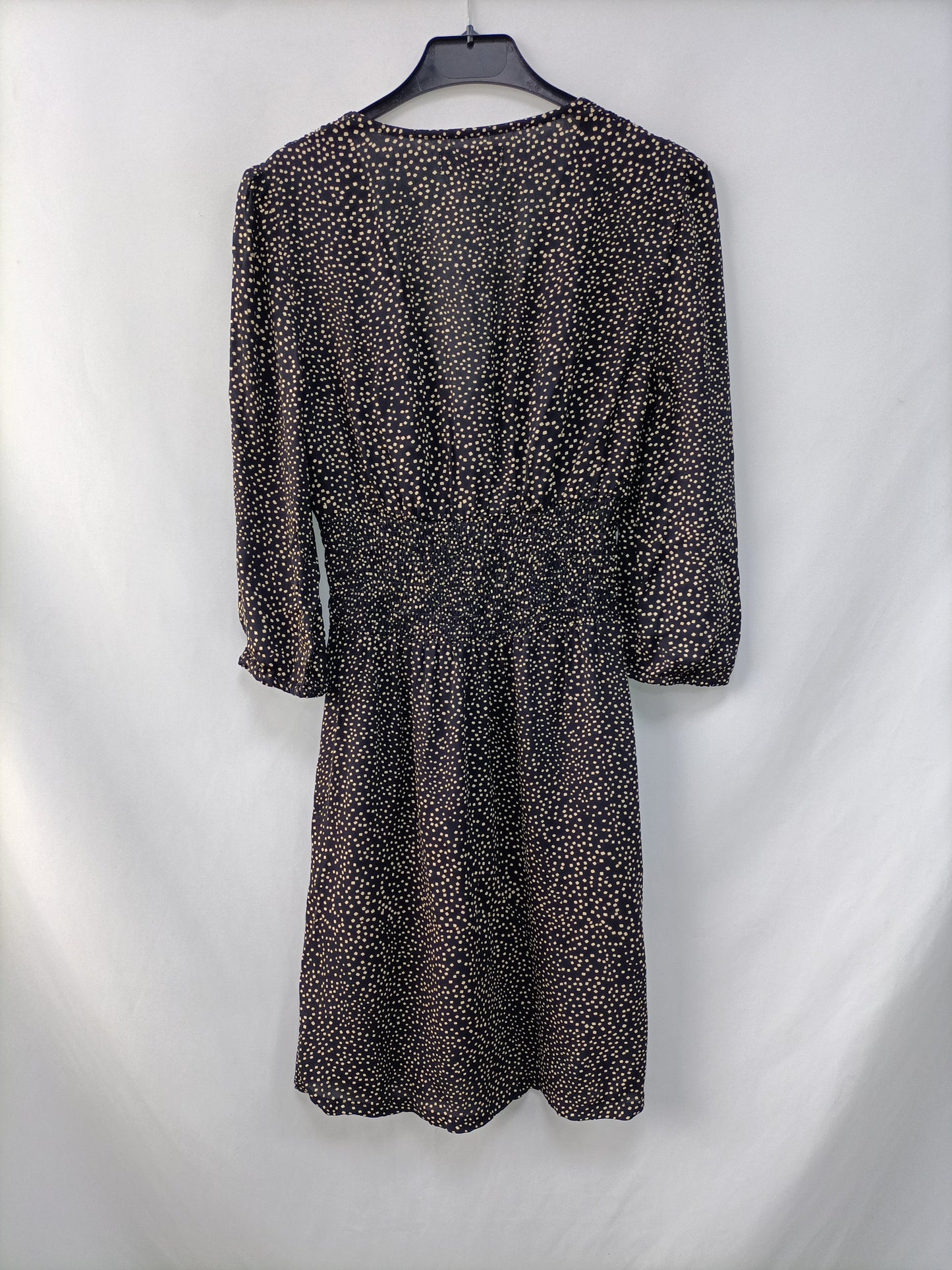 GALA BLACK. Vestido negro cuadros T.s