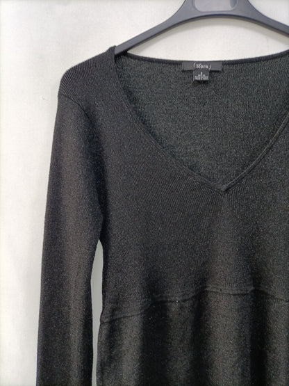 SFERA. Top negro hilos T.s (tara)