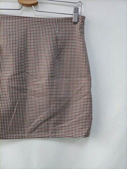 SHEIN. Falda corta cuadros T.m