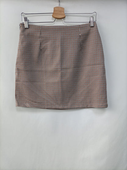 SHEIN. Falda corta cuadros T.m