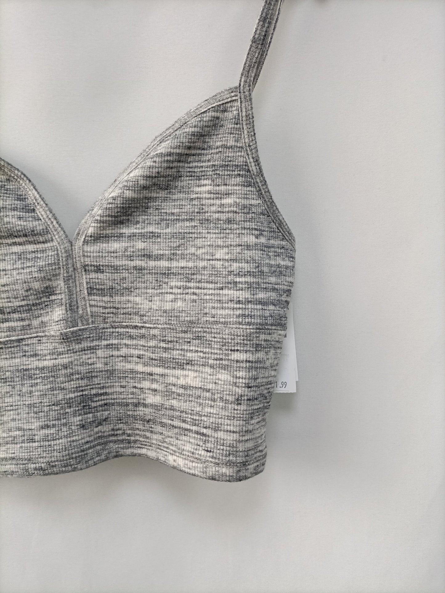 HOLLISTER. Top gris jaspeado T.m
