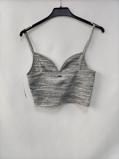HOLLISTER. Top gris jaspeado T.m