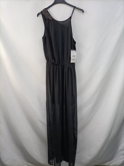 ZARA. Vestido largo asimétrico  T.s