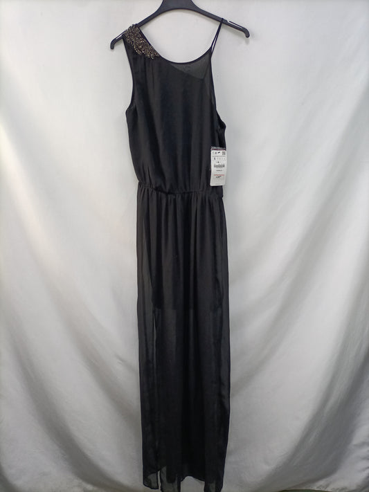 ZARA. Vestido largo asimétrico  T.s