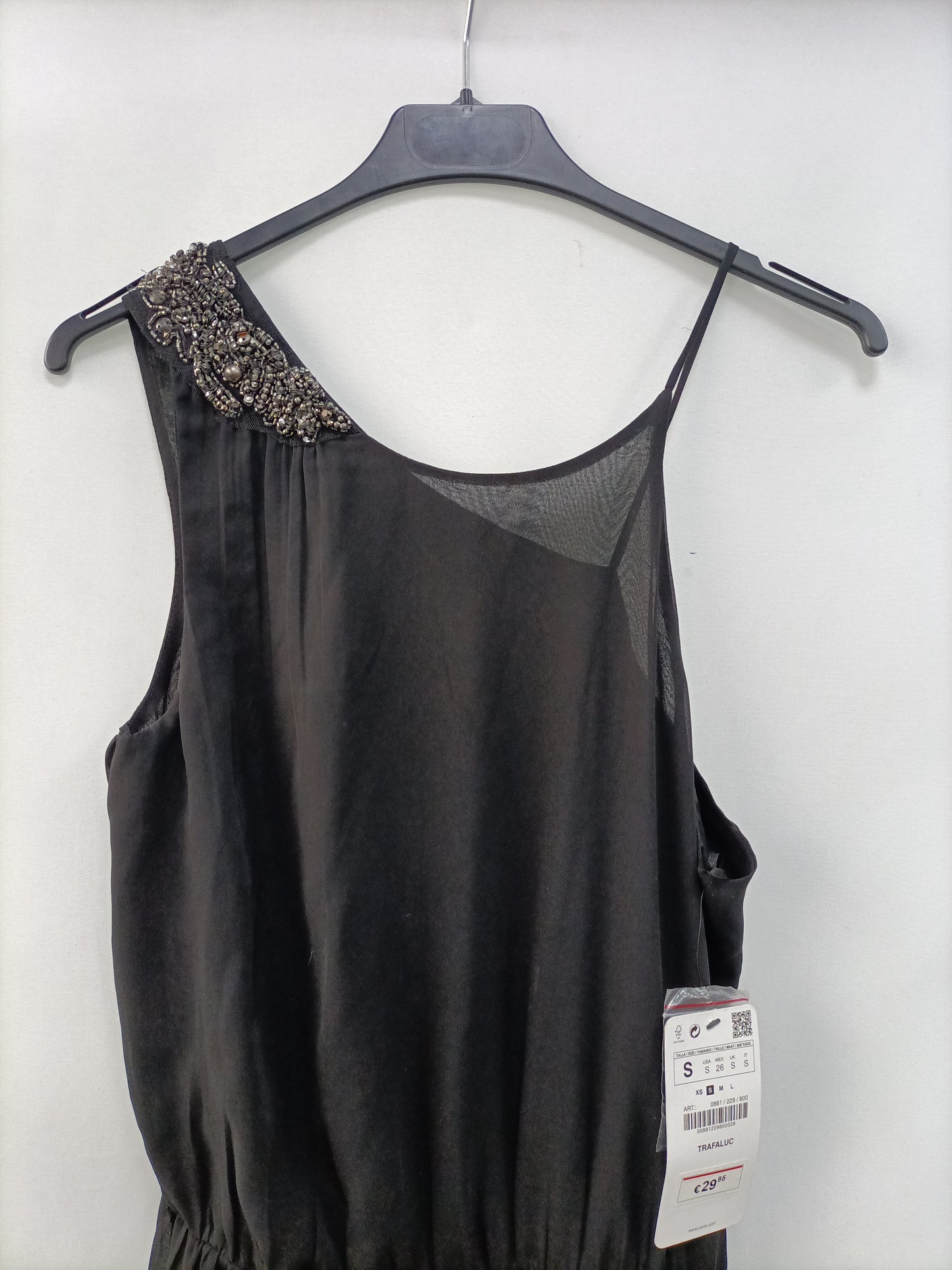 ZARA. Vestido largo asimétrico  T.s