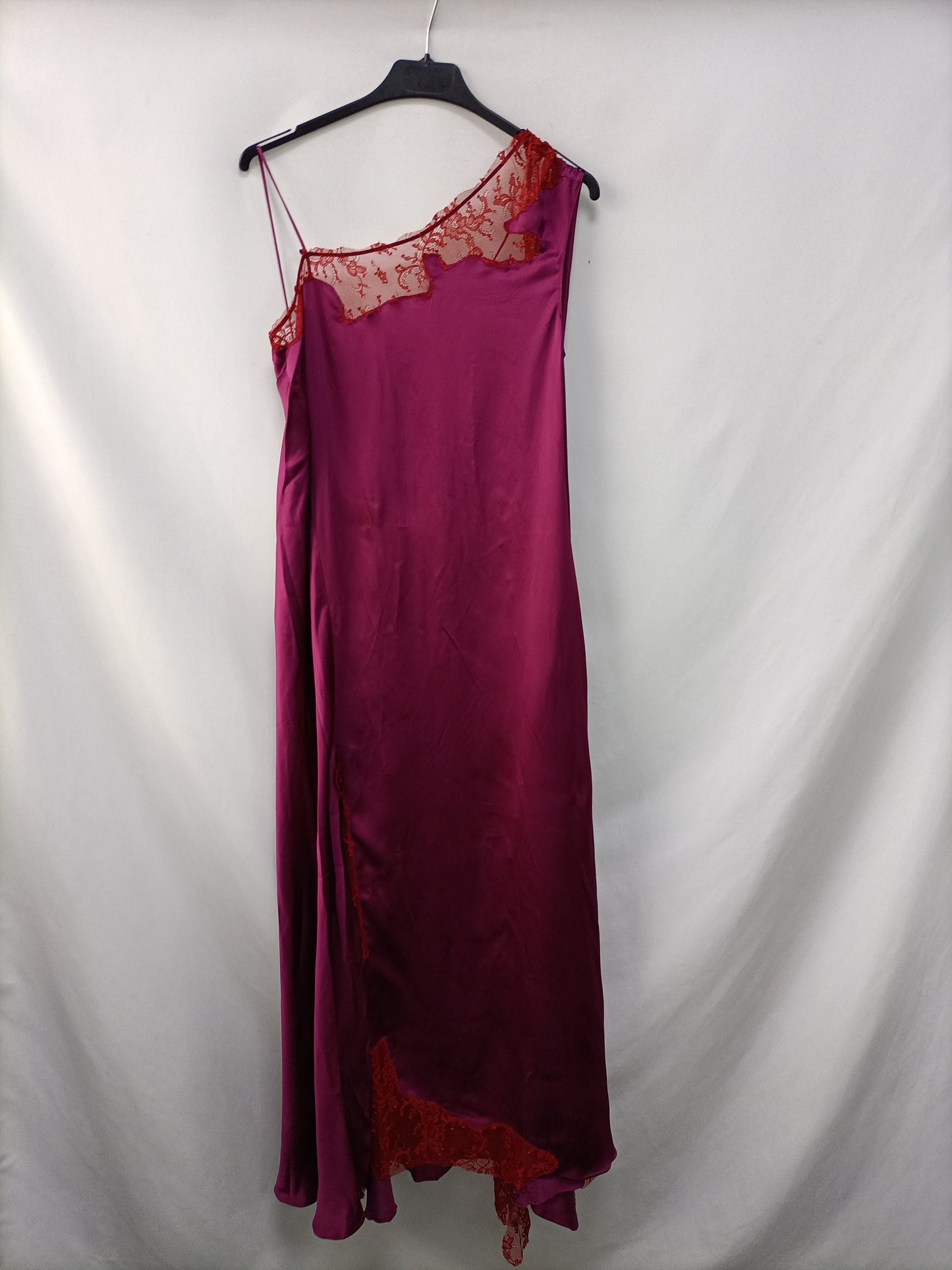 ZARA. Vestido largo lencero T.s