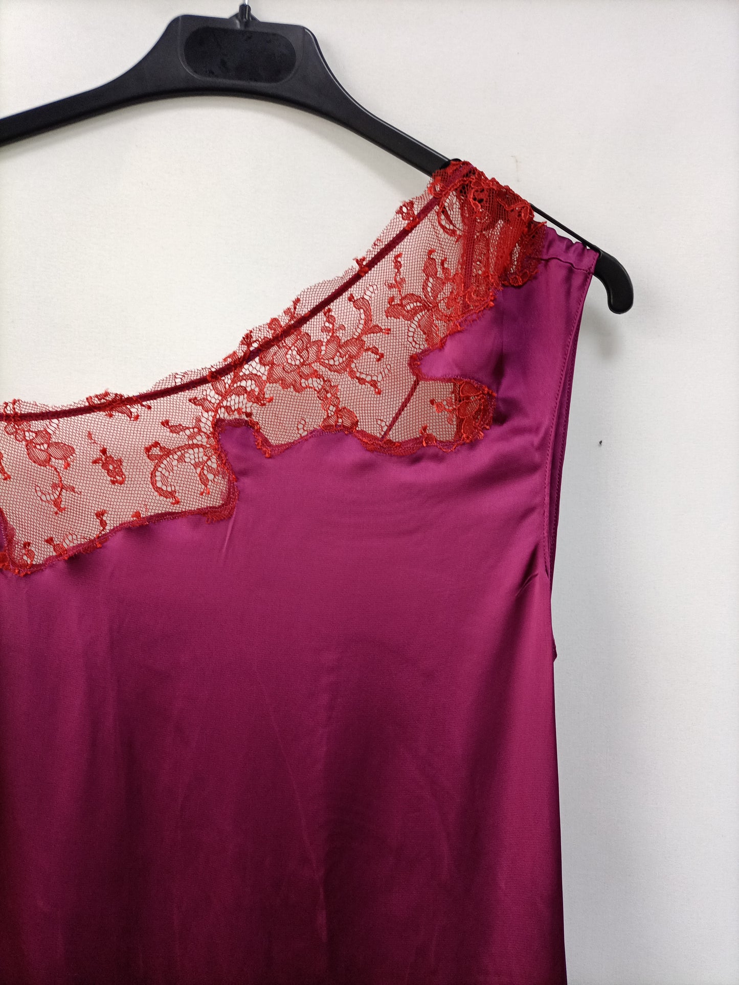 ZARA. Vestido largo lencero T.s