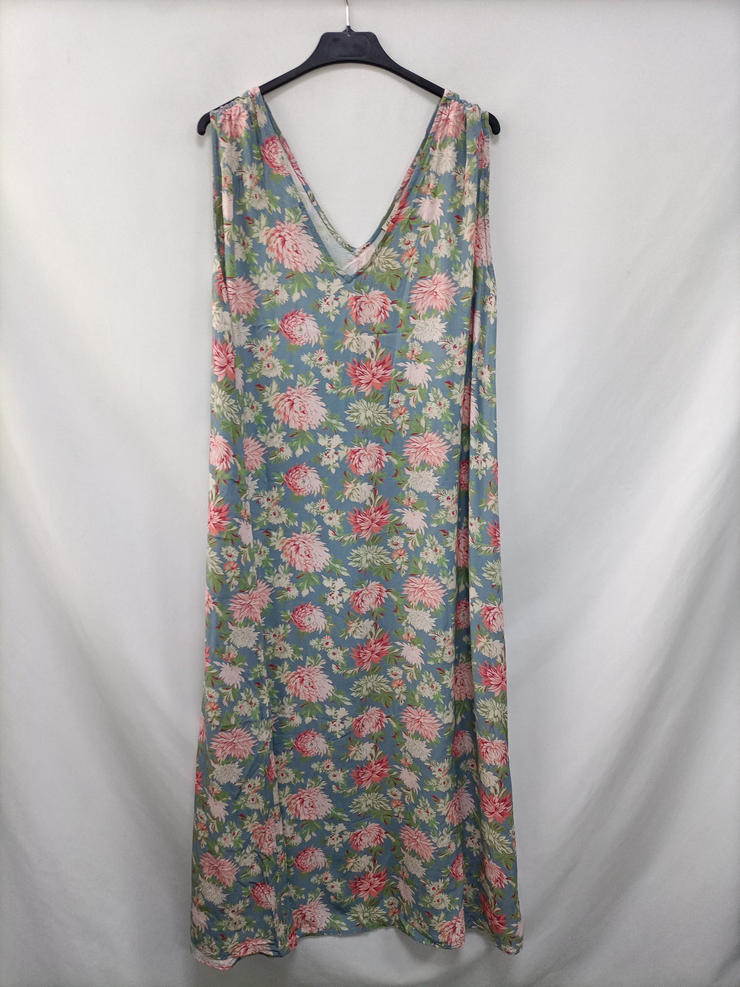 MI&amp;CO. Long blue floral dress Tm