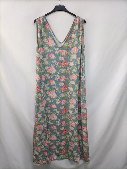 MI&amp;CO. Long blue floral dress Tm