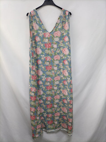 MI&amp;CO. Long blue floral dress Tm
