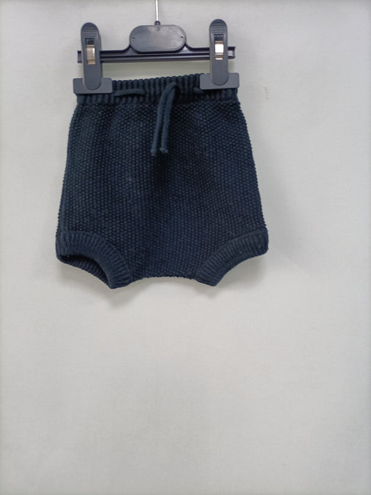 OMINI. Black knit romper, size 6 months