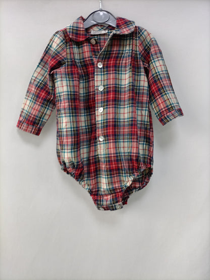 OMINI. Checkered romper size 18 months