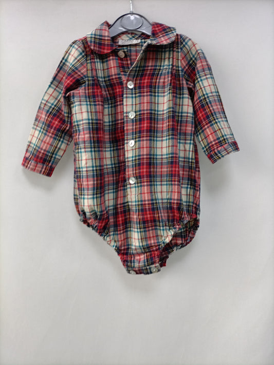 OMINI. Checkered romper size 18 months
