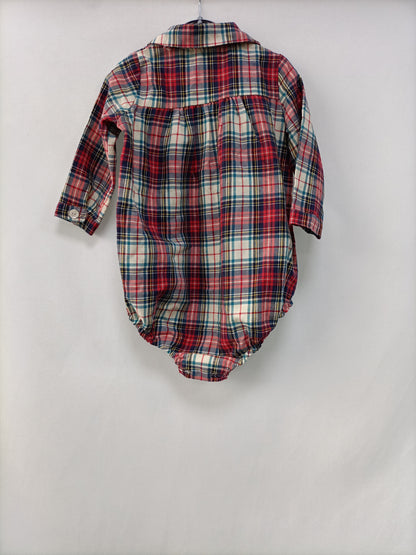 OMINI. Checkered romper size 18 months