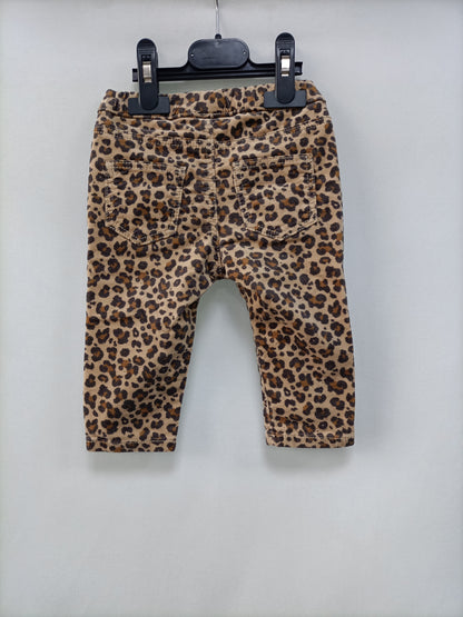 H&M. Pantalón animal print T.4/6meses