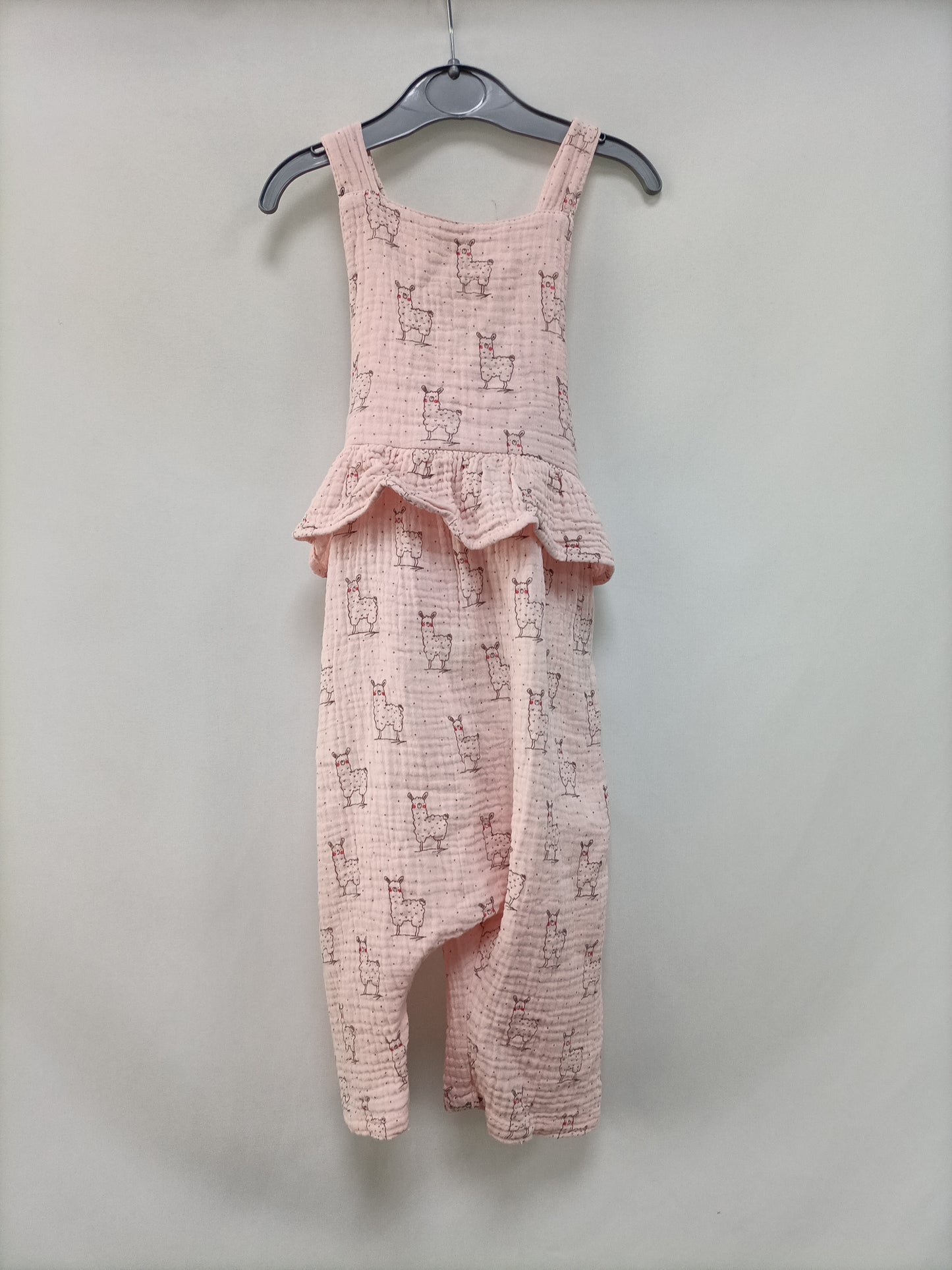 OMINI. Pink alpaca dungarees T.18 months