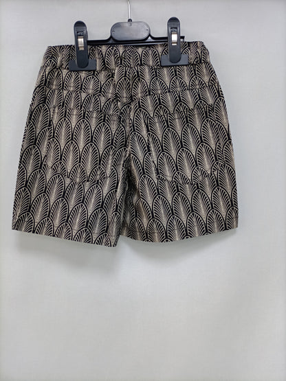 OMINI. Black printed shorts, size 2 years