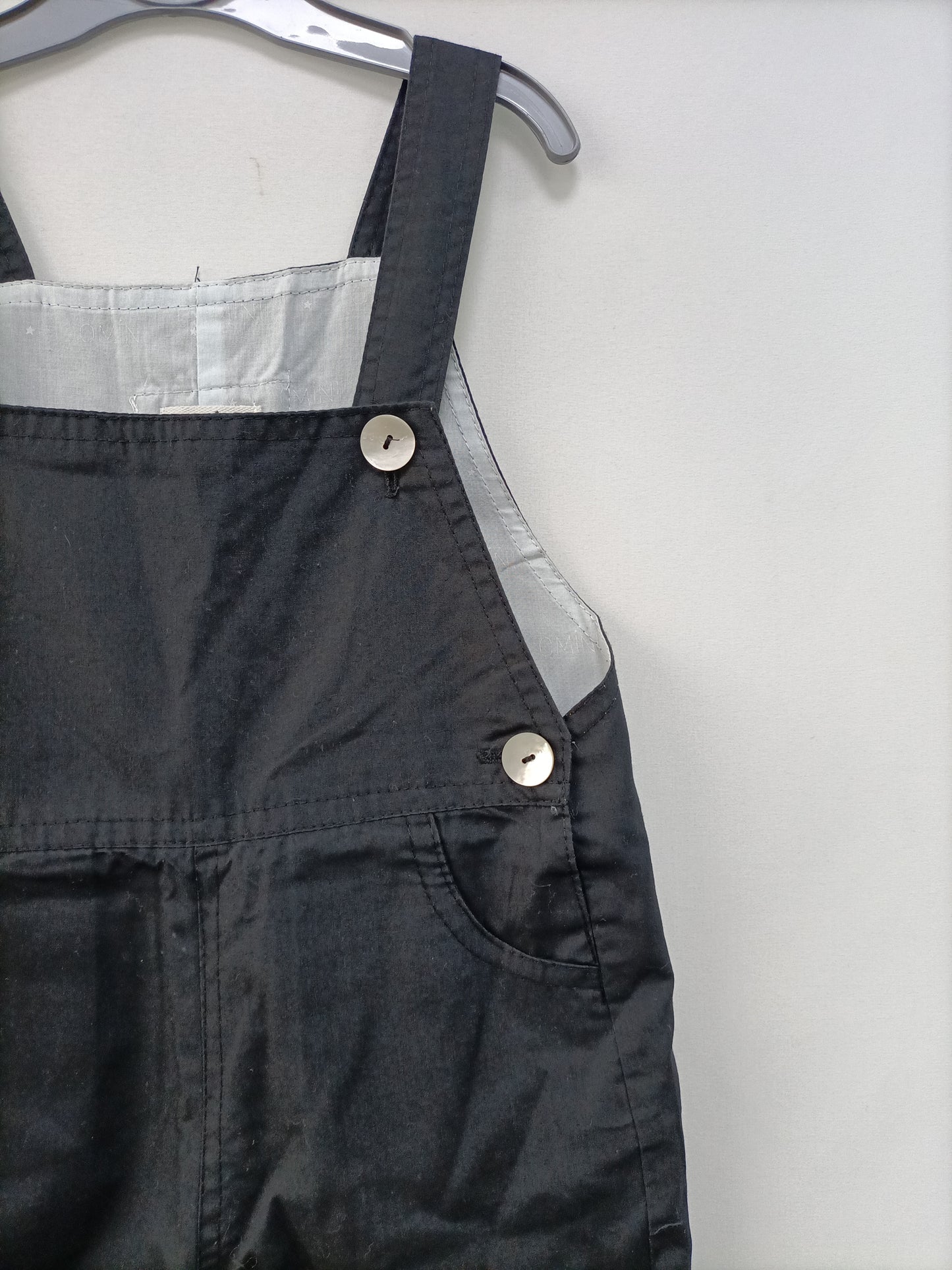 OMINI. Peto negro algodón T.3a