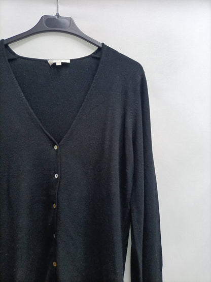 KOOKAI. Tl fluid black cardigan