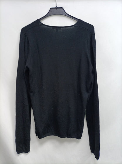 KOOKAI. Tl fluid black cardigan