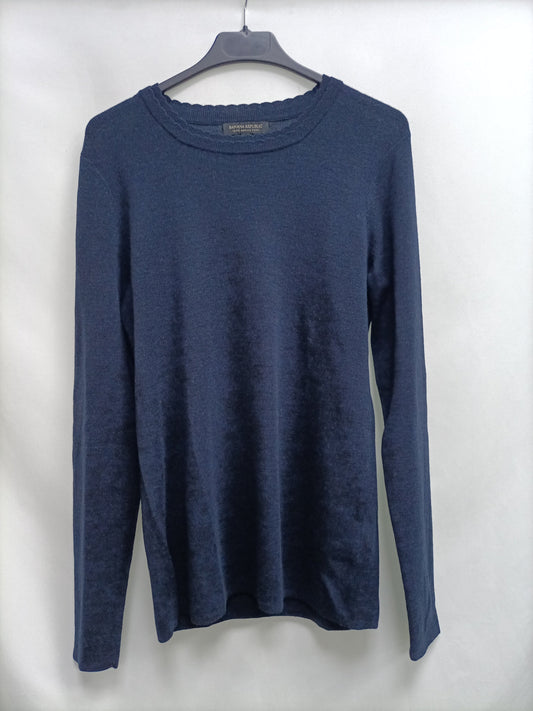 BANANA REPUBLIC. Blue wool sweater Tl