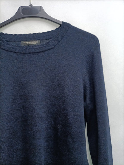 BANANA REPUBLIC. Blue wool sweater Tl