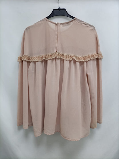 STRENA. Pink lace blouse Tm