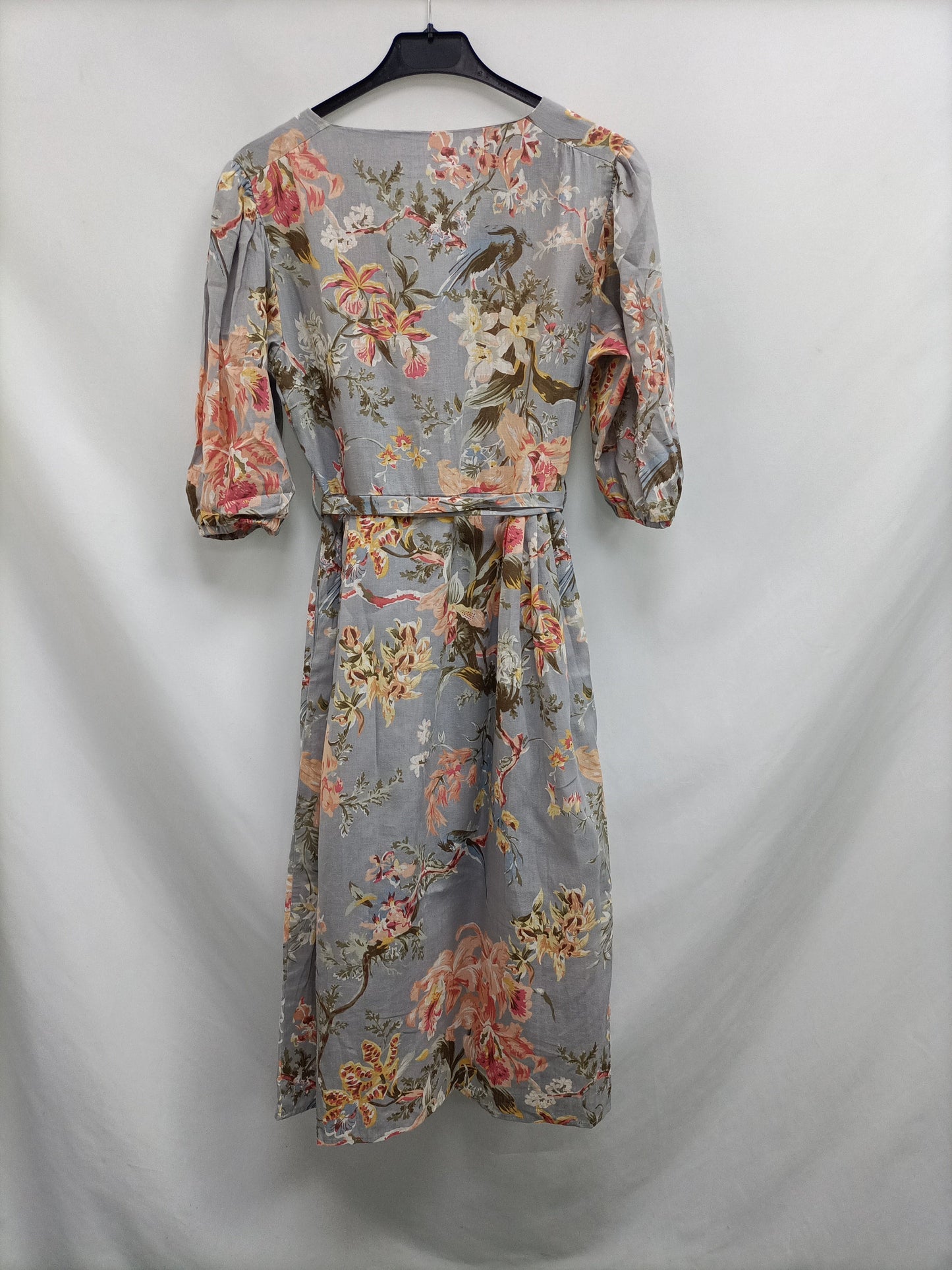 MANGO. Vestido midi flores T.s