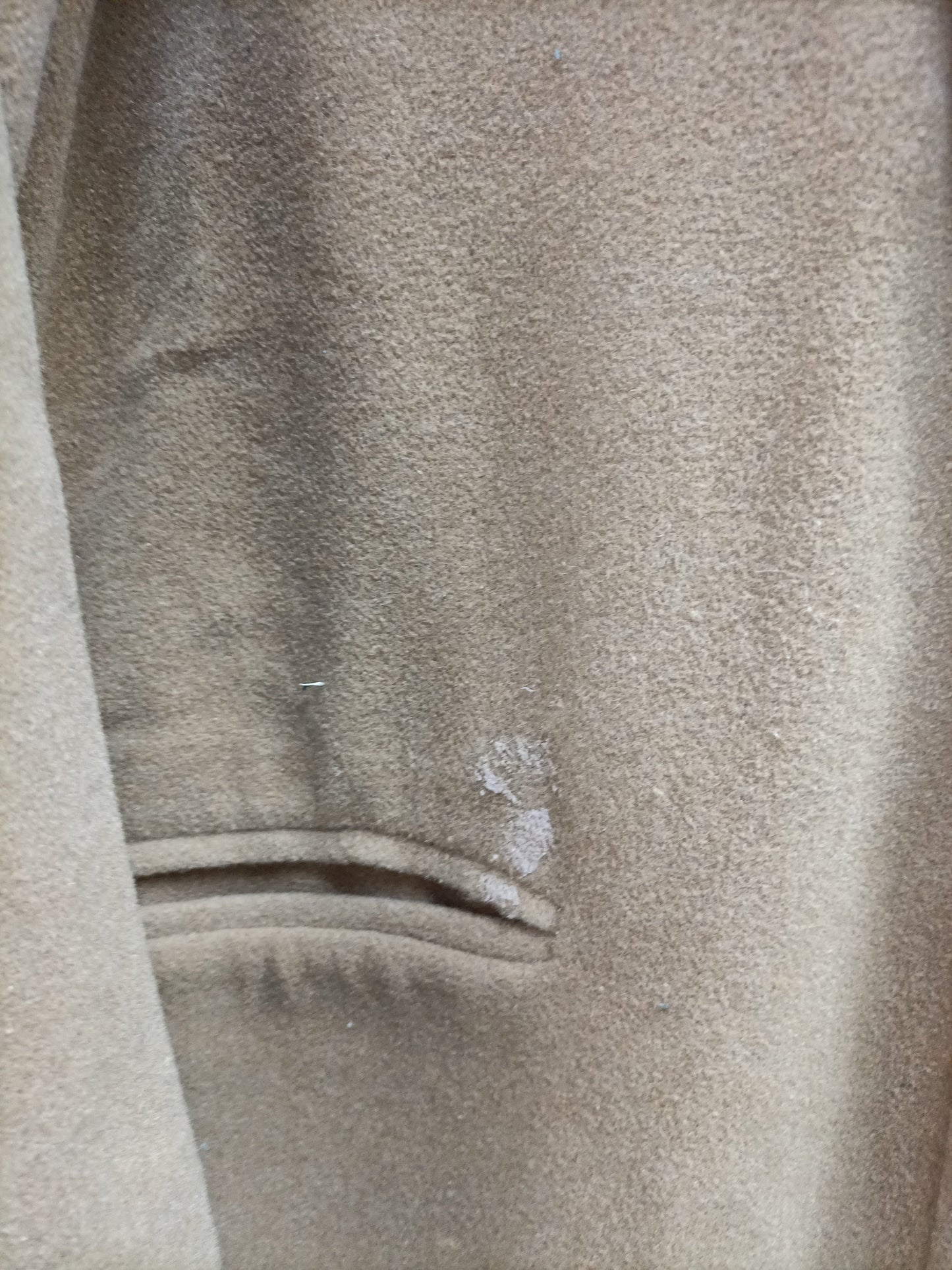 SLOWLOVE. Abrigo paño flecos T.s (tara)