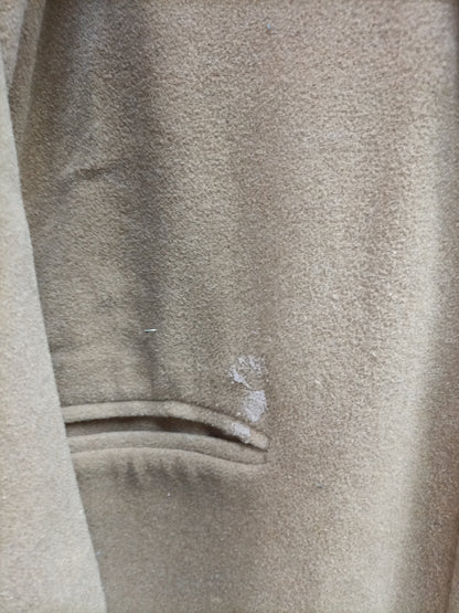 SLOWLOVE. Abrigo paño flecos T.s (tara)