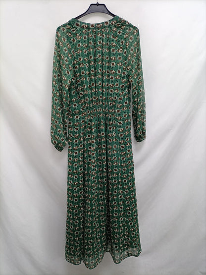 SLOWLOVE. Vestido largo verde T.m