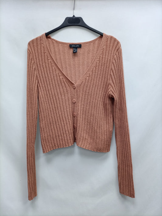 NEW LOOK. Rebeca cortita naranja T,s